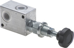 Overdrukventiel met handwiel 1/2"BSP 30-100 bar