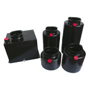 Mini powerpack tank staal Verticaal 12 liter