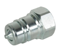 RVS ISO-A snelkoppeling 1/4" BSP male, BG-maat 1