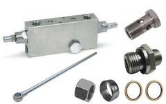 Set dubbelwerkende balanceerklep met banjo VBCD 3/8&rdquo; DE/A FLV 