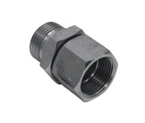 Verloopadapter 3/8" - 3/8" BSP male-female met wartelmoer