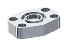 RVS SAE blindflens 1"1/4 3000 PSI