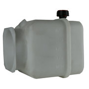 Mini powerpack tank kunststof horizontaal 4 liter