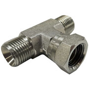Instelbare T-adapter 1/4" BSP (T-uitvoering)