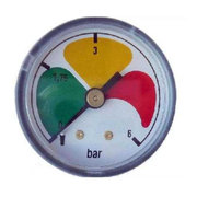 Vuilindicator met achteraansluiting 0-6 bar 1/8'' BSP