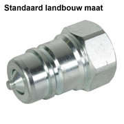 Snelkoppeling 1/2" BSP male, BG-maat 3