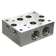 NG16 voetplaat | 1 voudig zonder overdrukventiel | 3/4" BSP | zijaansluitingen