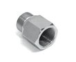 RVS verloopadapter 1/4&quot; - 3/8&quot; BSP male-female