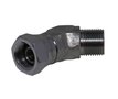 Kniekoppeling instelbaar 45&ordm; 3/4" BSP met wartel