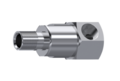 RVS draaikoppeling 1/4&quot; BSP 90&deg;