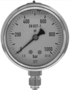 Manometer &Oslash;63mm 0-1000 bar 1/4" onderaansluiting glycerine kunststof