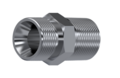 RVS verloopadapter 3/8" BSP - 3/8" BSPT male-male