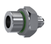 RVS BSP 1/8&quot; - JIC 7/16&quot; 20h UNF male inschroefkoppeling
