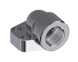 RVS SAE 90&deg; schroefdraad flens (female) 1/2&quot; BSP, 1/2 inch, 3000 PSI