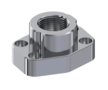 RVS SAE schroefdraad flens (female) 1/2&quot; BSP, 1/2 inch, 3000 PSI