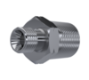 RVS BSP 1/2&quot; - NPT 3/4&quot; male inschroefkoppeling