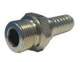 1/2" DN perskoppeling 1/2" BSP buitendraad vlak afdichting