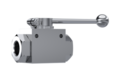 RVS 2-weg kogelkraan 1/4&quot; NPT female