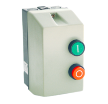 Motor start relais 230V inclusief kast en motorbeveiliging 9A