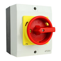 Werkschakelaar 4P 25A opbouw