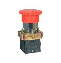 Drukknop noodstop rood 1NC+1NO