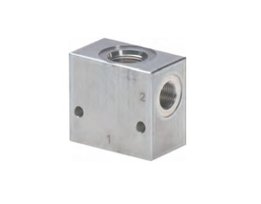 2-weg klep basishuis zonder patroon 3/8