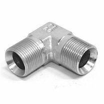 RVS kniekoppeling 90º 1/2