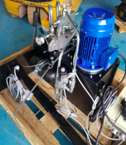 Drukhoudsysteem met 3kW elektromotor en proportionele aansturing