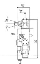4/3 stuurventiel inclusief ijlgangventiel 60 l/min 4/3 stuurventiel inclusief ijlgangventiel 60 l/min