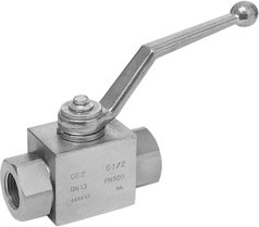 RVS 2 weg kogelkraan 1/2