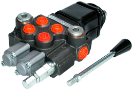 2P40 2 sectie stuurventiel 40 L/min handbediend met voorgemonteerde joystick 2P40 2 sectie stuurventiel 40 L/min handbediend met voorgemonteerde joystick