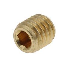 Messing stelbout met smoring M8x1,25mm 8mm Ø0,7mm
