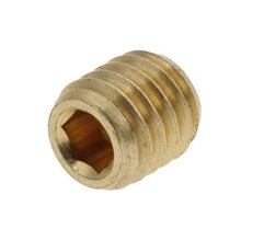 Messing stelbout met smoring M8x1,25mm 8mm Ø2,5mm