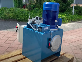 Werkplaats powerpack met een 1-sectie stuurventiel hand- en elektrisch bediend