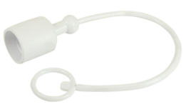 Stofkap wit voor snelkoppeling 1/2