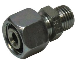 Verloopadapter 14S - 25S male-female met wartelmoer