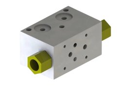 A05 tussenblok voor powerpack NG6 ventiel met gestuurde terugslagklep