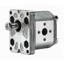 4,5 cc Marzocchi tandwielpomp links met 1:8 conische as