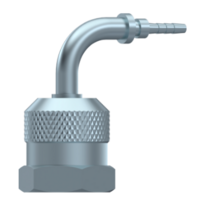 Minmess koppeling 90° (M16x2) female