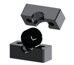 Buisklem met trillingsdemper 19 mm