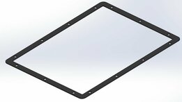 Pakking voor 800 liter hydrauliektank met deksel en inspectie luik