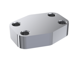 RVS SAE blindflens tegendel 1/2