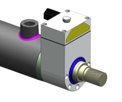 Positie encoder voor hydrauliek cilinder met stang 40mm