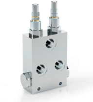 Dubbel overdrukventiel met T aansluiting en nazuigklep VAUAC 3/4