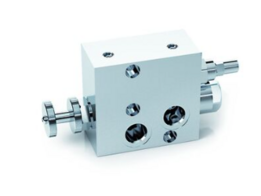 Volumeregelklep drukgecompenseerd 3-weg RFP3 1/2'' OMP/OMR c/VMP met drukveiligheid