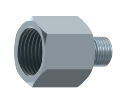 Verloop adapter metrisch M18x1,5 Male - 1/2