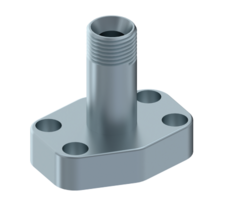 SAE schroefdraad flens (male) 1/2