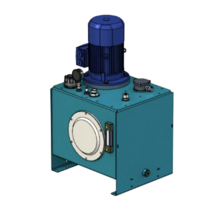400V 2,2kW hydrauliek powerpack met 60 liter hydrauliektank