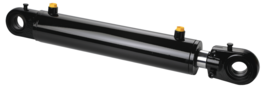 Hydrauliekcilinder 50x25x250 dubbelwerkend met instelbaar gelenkoog