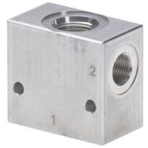 2/2 klep huis zonder patroon 7/8-14UNF  - 1/2